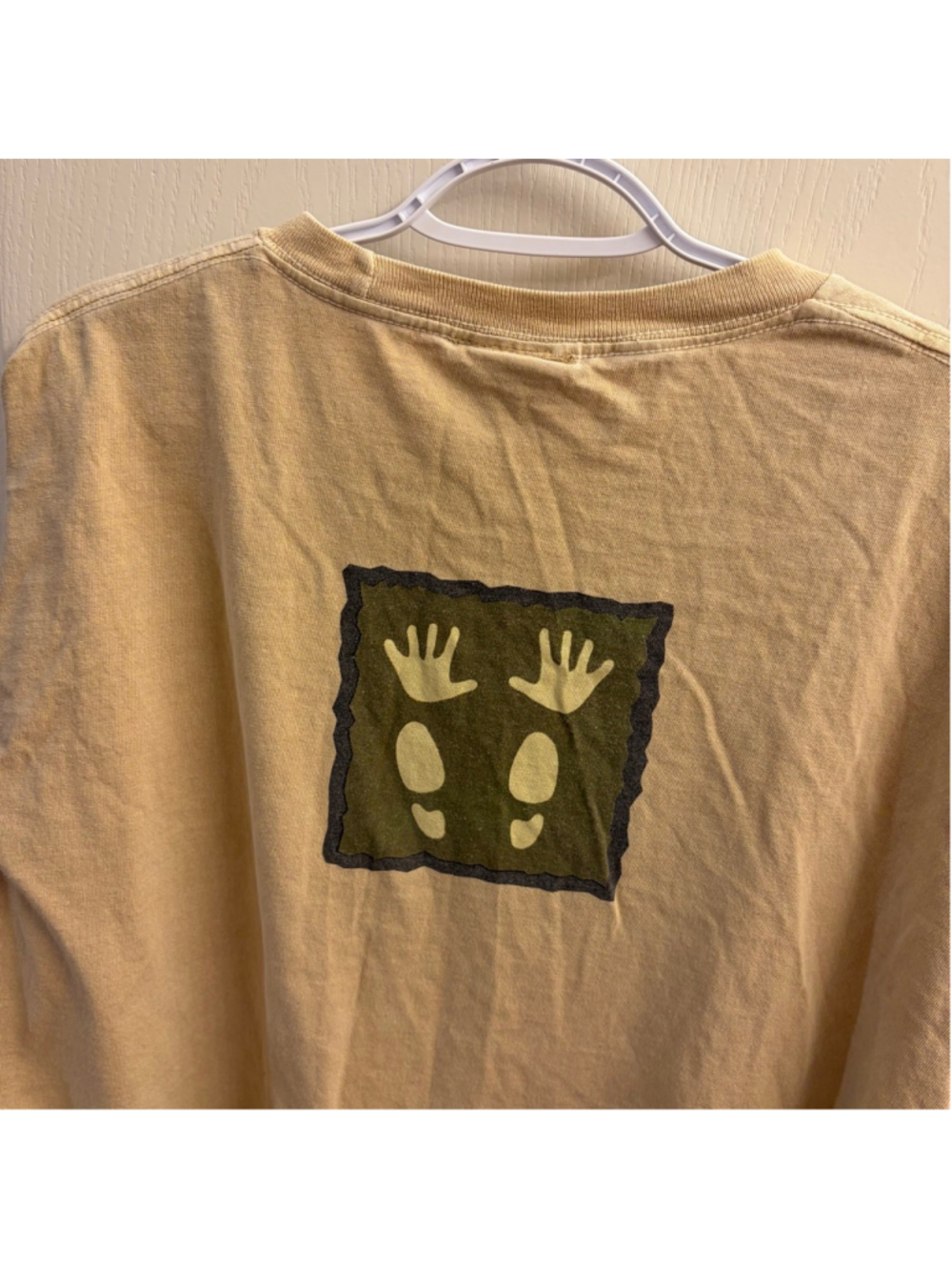Men's Vintage West Trend Hollywood California XL Beige Tee - Picture 5 of 5